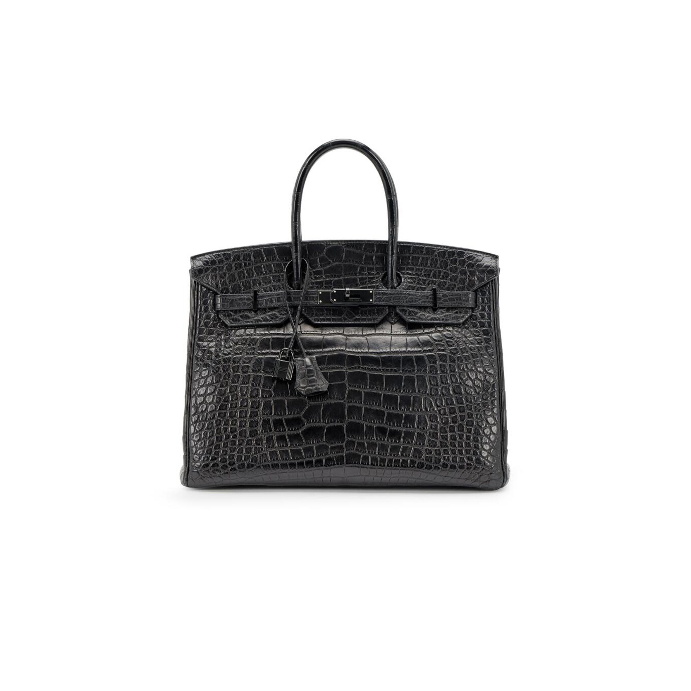 HERMÈS MASTER BIRKIN 35 SO BLACK MATTE ALLIGATOR (35*25*18cm)